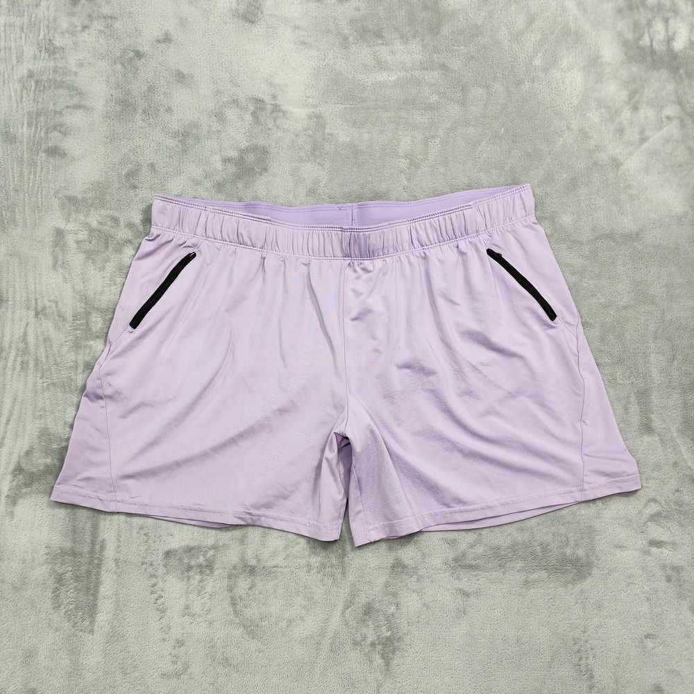 Liberty Pro Shorts Women‎ XL Purple Stretch Zip Pocket Athletic Running Workout